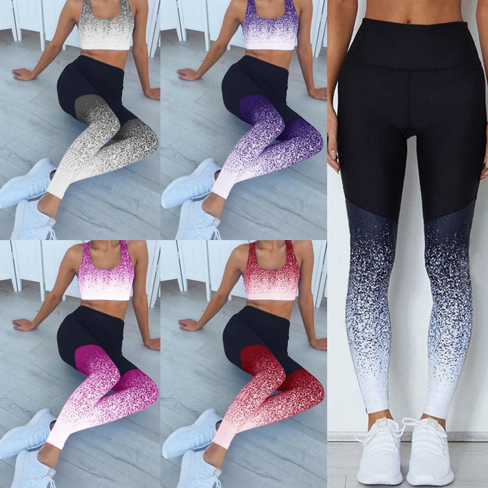 Najtaniej Hot kobiet joga legginsy Fitness sportowe sportowe siłownia kobiety odzież sportowa do biegania spodnie do joggingu spodnie Active Wear