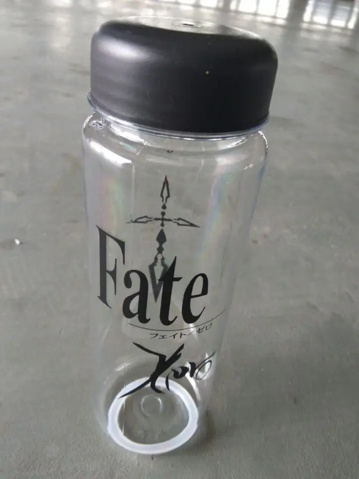 Аниме FATE Night of Destiny one piece SAO креативная мультяшная прозрачная Питьевая чашка портативная чашка Персональная пластиковая бутылка оружие