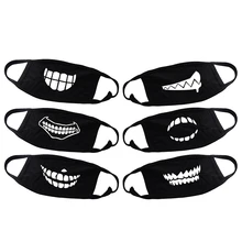 Пылезащитная хлопковая маска для губ, Женская печать, Корейская, креативная, здоровая, велосипедная лицевая маска респиратор, товары для спорта на открытом воздухе, Хэллоуин