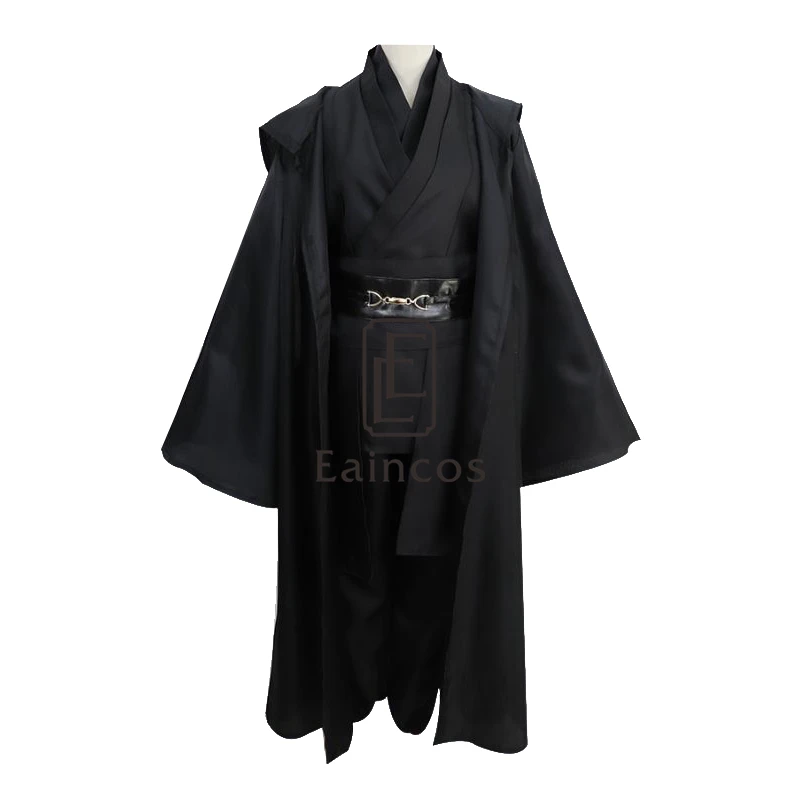 Star Wars Jedi Knight Anakin Skywalker Cosplay Costume | Darth Vader Black Robe Full Set for Halloween Party image 3