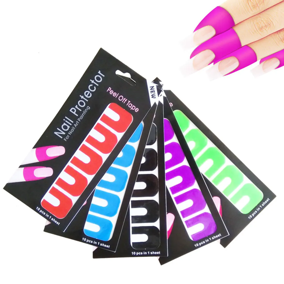 50PCS/set Nail Art Stickers/ Anti Nail Polish Overflow Nail Sticker