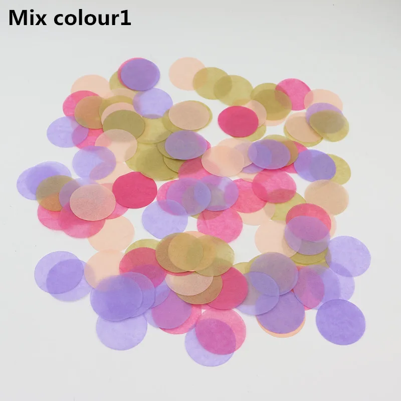 1.8 inch (4.5cm) 1250pcs Big Circle Birthday Confetti Party Confetti