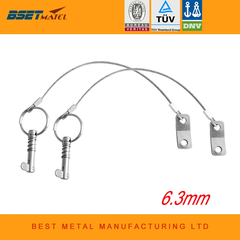 2X 63Mm 14 Inch Quick Release Pin With Lanyard For Boat Bimini Top Deck Hinge Marine Hardware Stainless Steel 316 huismerk kopen in de aanbieding 2X 63Mm 14 Inch Quick Release Pin With Lanyard For Boat Bimini Top Deck Hinge Marine Hardware Stainless Steel 316 huismerk kopen in de aanbieding