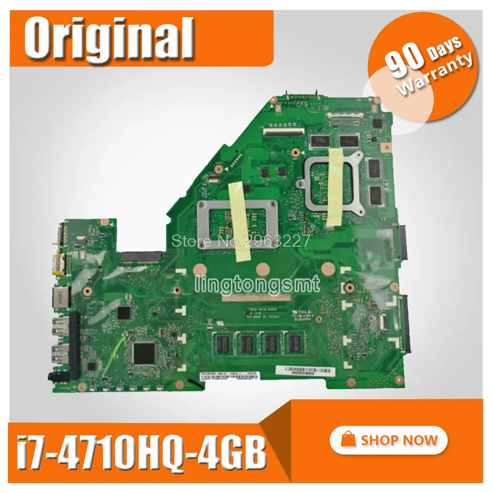 X550JD i7-4710HQ/4 GB GTX820 ل ASUS X550JK X550JD ZX50J X550J A550J FX50J X550JX FX50J اللوحة المحمول اللوحة الأصلية