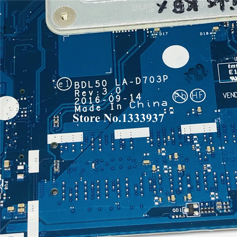 Most effective  BDL50 LA-D703P SR244 i3-5005U Mainboard For HP 15-AY 250 G2 G5 Laptop Motherboard 854947-601 854947