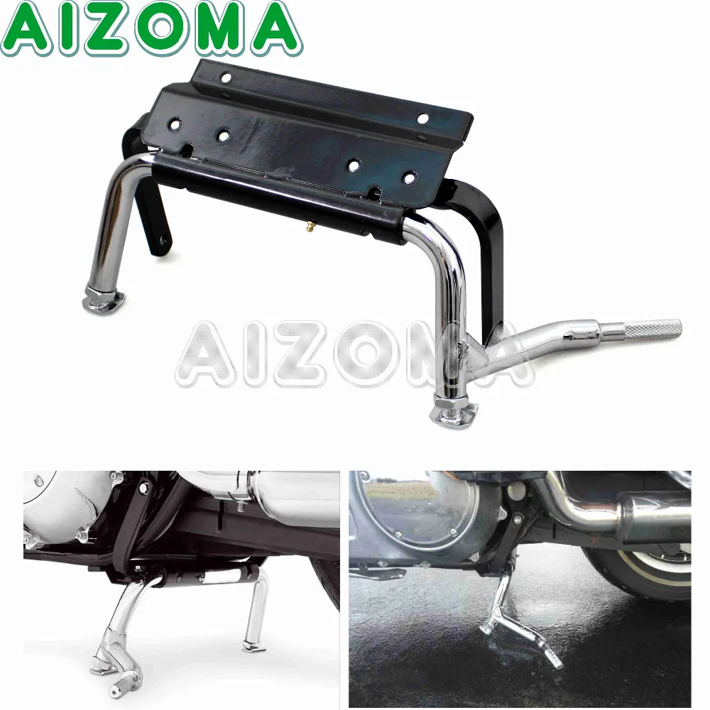 

Adjustable Center Stand Hardware Service Centeal Holder For Harley Touring Road King Custom Electra Glide FLHR FLHTC 1999-2008