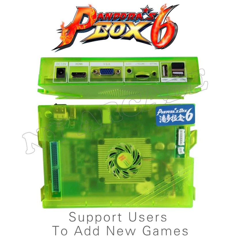 Pandora's box 6 HD 1300 в 1 Jamma Multi Arcade печатная плата с поддержкой VGA / HDMI 4 можно добавлять