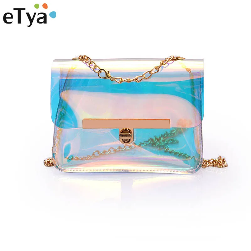 ETya الأوروبية والأمريكية الأزياء حقيبة كتف صغيرة المرأة حقائب حقيبة ساعي السفر الشاطئ محفظة سلسلة Crossbody أكياس