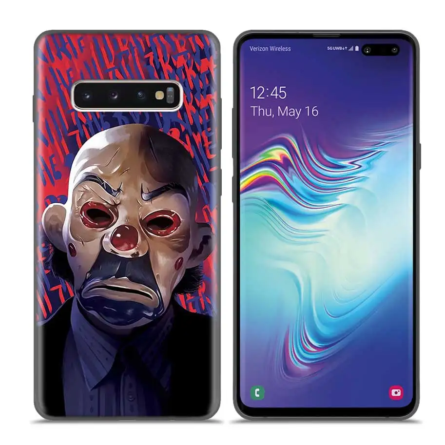 Чехол Coque для samsung Galaxy S10 S9 S8 Plus 5G A30 A50 A70 A40 A20 A10 Note 8 9 10 чехол-накладка с изображением Бэтмена Джокера Темный нож