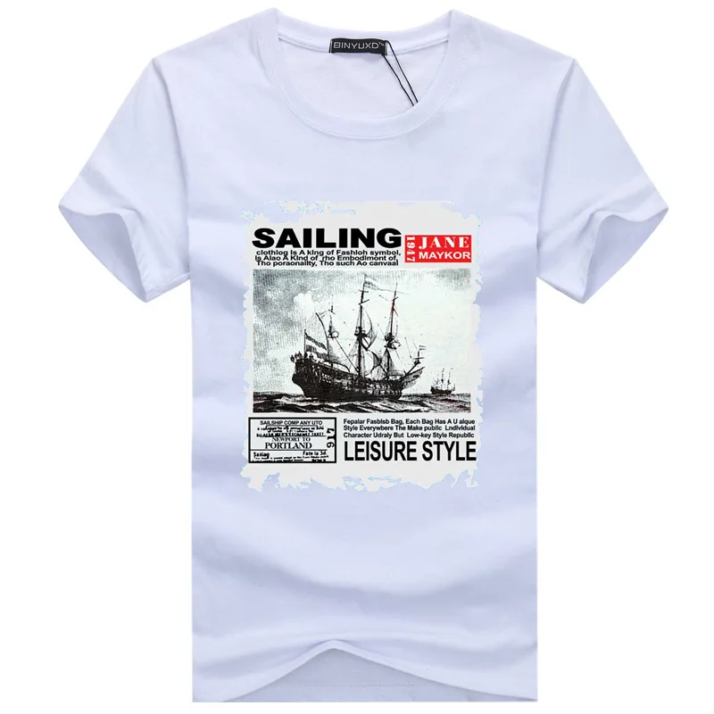 

Men T-shirt Fashion Casual Outdoor Sports Short Sleeve Multi Color Male Cotton Material one size