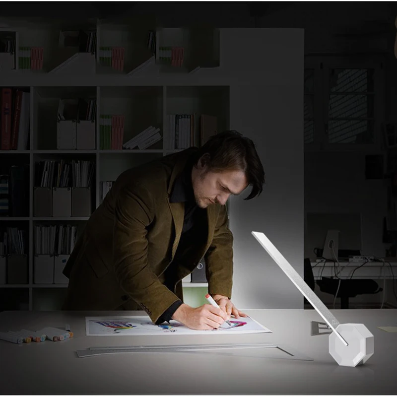 Сенсорный затемнения перезаряжаемый светодиодный офисный стол настольная лампа оригинальная баланс прикроватный свет для изучения