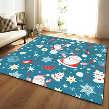 Для рождественской вечеринки декоративные коврики 3D Санта Клаус ковры для детской комнаты коврики для игр фланель пены памяти области ковры гостиная tapis