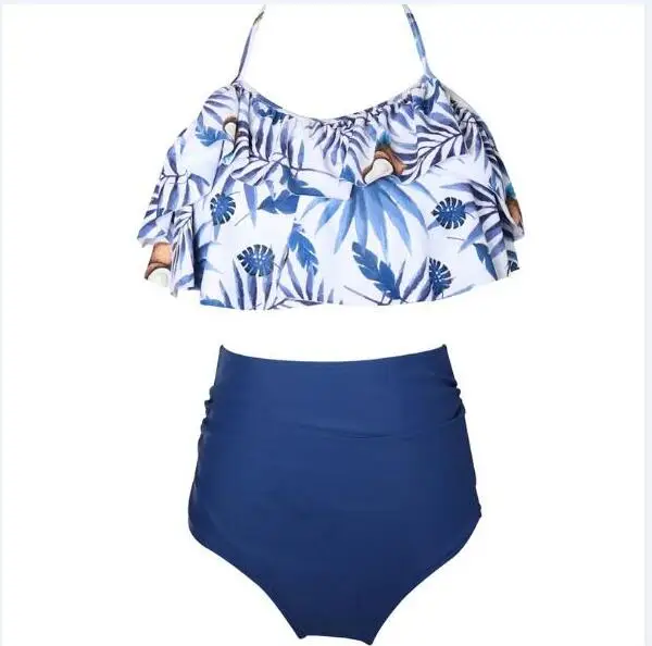 New Mom and Daughter Swimsuits Female Children Baby Kid Beach Swimwear