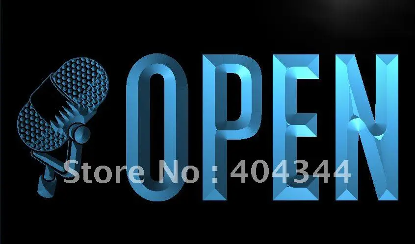 

LK776- OPEN Studio On The Air Microphone NEW Light Sign