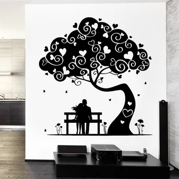 

Wall Decal Magic Tree Love Romantic Hearts Vinyl Sticker
