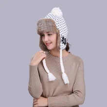 MingJieBiHuo уличная осенне-зимняя новая модная теплая Толстая простая дикая Милая вязаная шапка женские бомберы для девочек