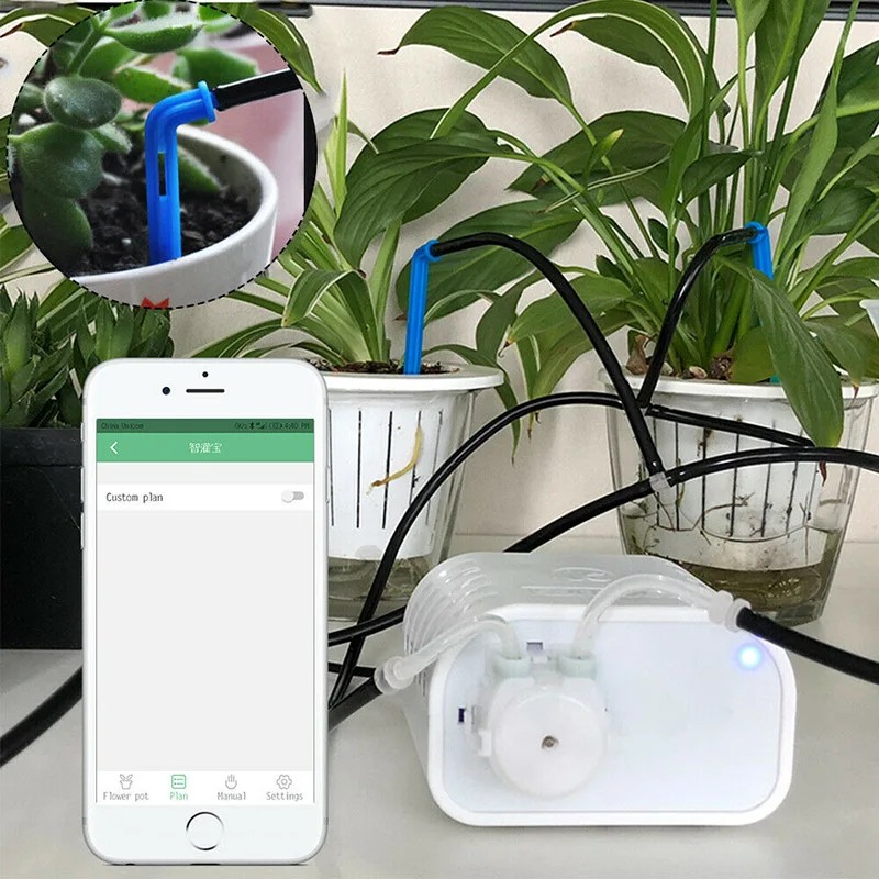 

Household Plants Automatic Drip Irrigation System Timer Self Watering for Plants XH8Z