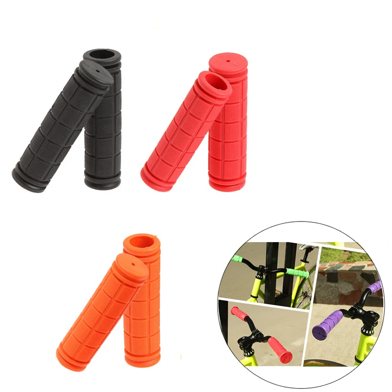 

1 Pair Rubber Bike Handlebar Grips Cover BMX MTB Mountain Bicycle Handles Anti-skid Bicycles Bar Grips Fixed Gear Parts