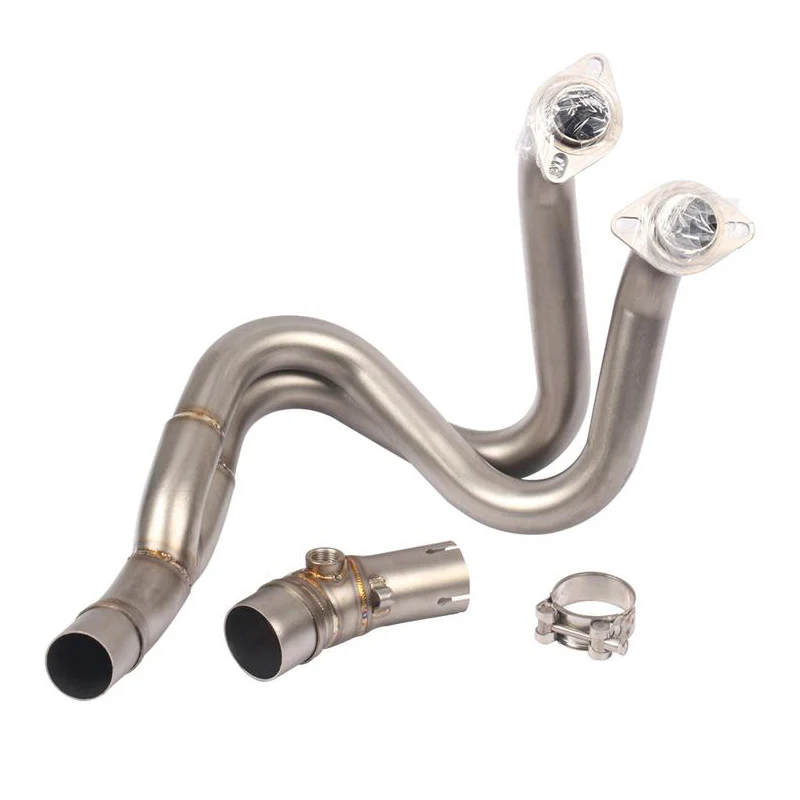 For- Kawasaki Z650 Ninja 650 Exhaust System Motorcycle Header Mid Link Pipe Slip On 51 mm Escape Exhaust Pipe