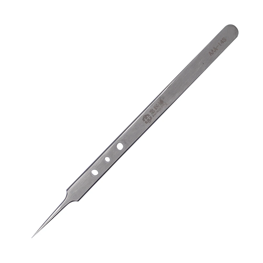 Pinzas de precisión de acero inoxidable Pinzas de mantenimiento Universal Pinzetta Pinzas herramientas de reparación electrónica Pinzas de precisión de acero inoxidable Pinzas de mantenimiento Universal Pinzetta Pinzas herramientas de reparación electrónica