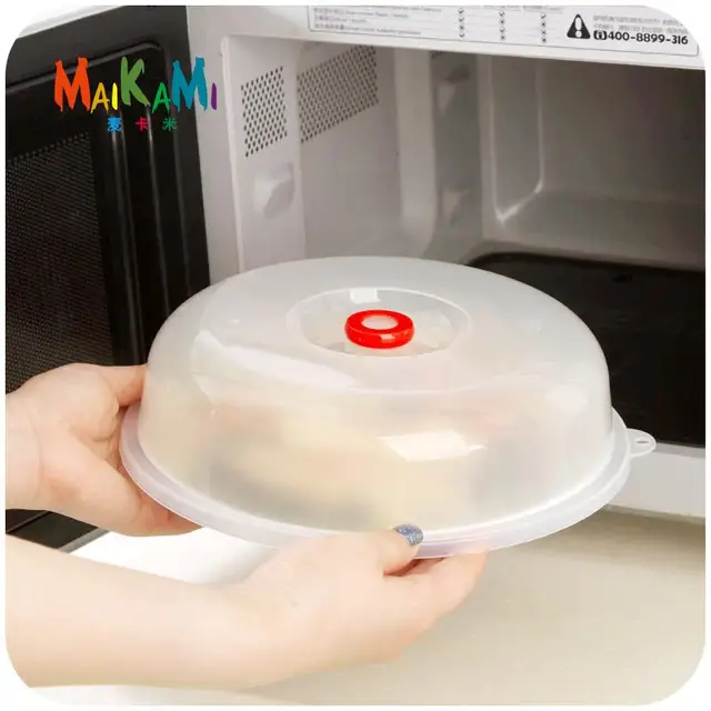 Maikami Reusable Plastic Food Cover Microwave Oven Oil Cap Heated Maikami Reusable Plastic Food Cover Microwave Oven Oil Cap Heated Sealed Multifunctional Dish Dishes Dust