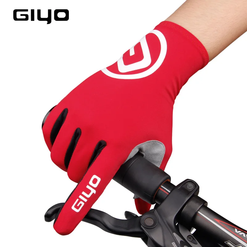 GIYO перчатки для велоспорта с сенсорным экраном, гелевые перчатки с длинными пальцами, зима-осень, женские и мужские перчатки для велоспорта, MTB, шоссейные перчатки для езды на велосипеде, гоночные перчатки