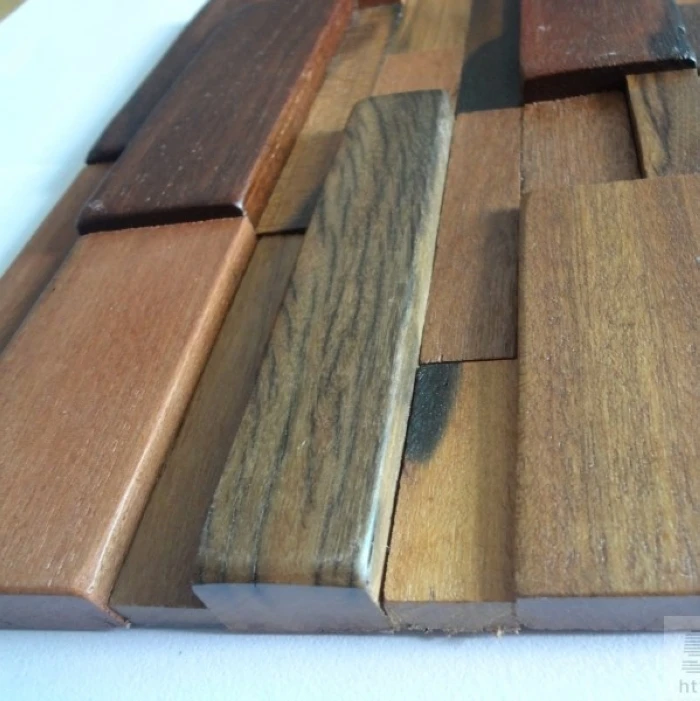 US $299.00 3D strip wood mosaic tile kitchen backsplash tile ancient wood mosaic wall tiles courtyard tile panels hallway mosaic