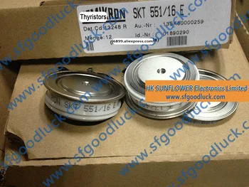 

SKT551/16E SCR Capsule Thyristor 1600V 550A 2-Pin Case B-11(TO-200AB) mass(approx.):105g Free Shipping