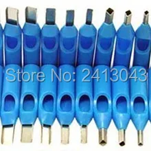 Татуировки оборудование татуировки расходных материалов ручка-иглы синий 10 Смешанный