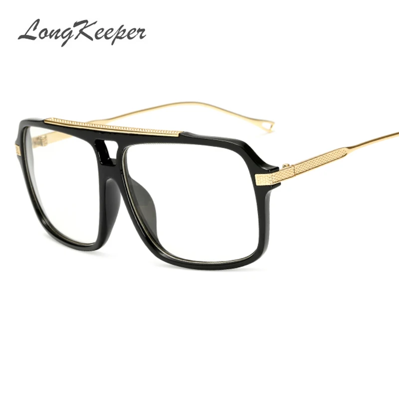 

LongKeeper Flat Top Hot Square Sunglasses Men Brand Design Couple Sun Glasses Super Sstar Eyewear Occhiali da sole KP18003