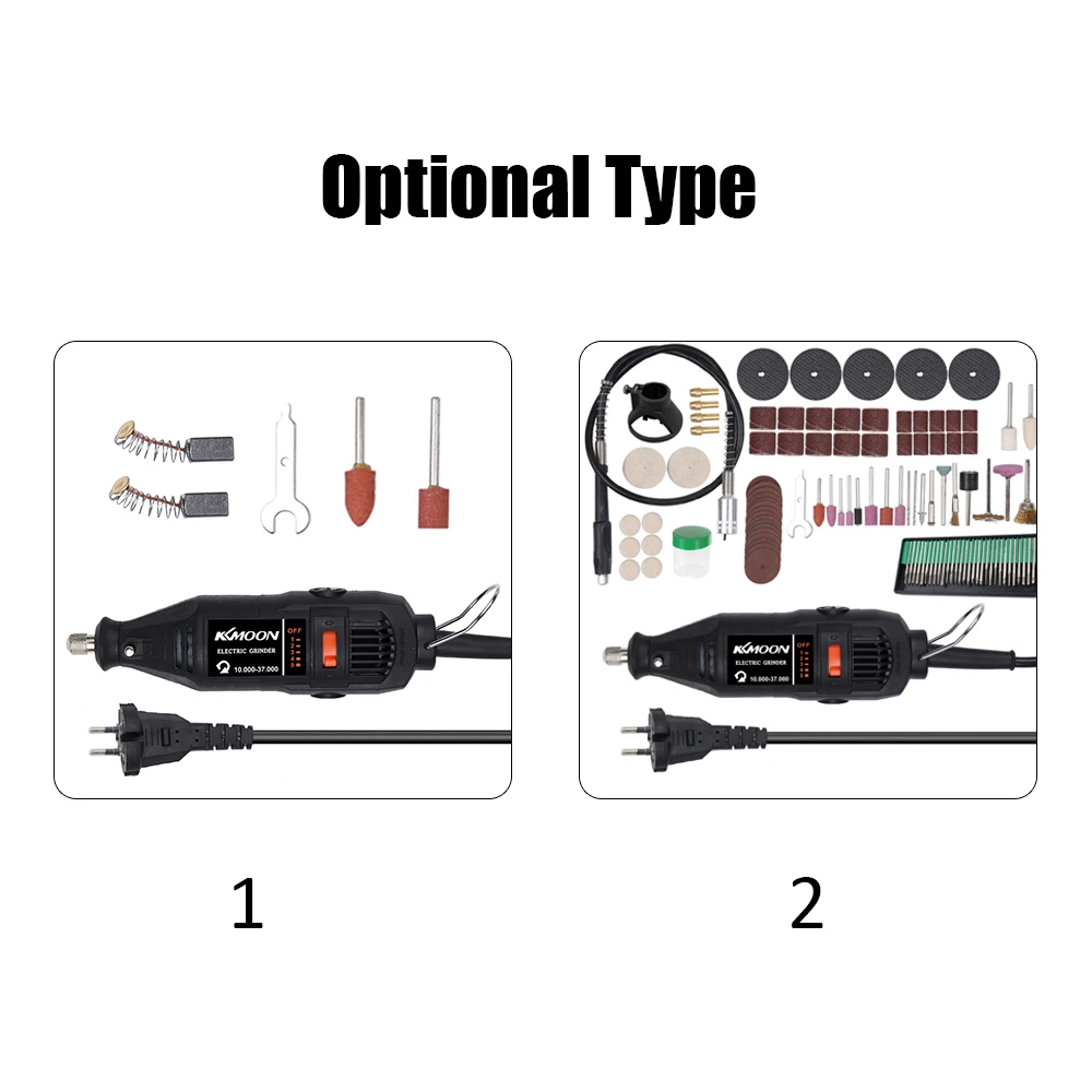 KKMOON 180 Вт мини роторная дрель ручной Электрический шлифовальный инструмент набор шлифовальный станок для резки полировки шлифовальный станок набор с аксессуарами