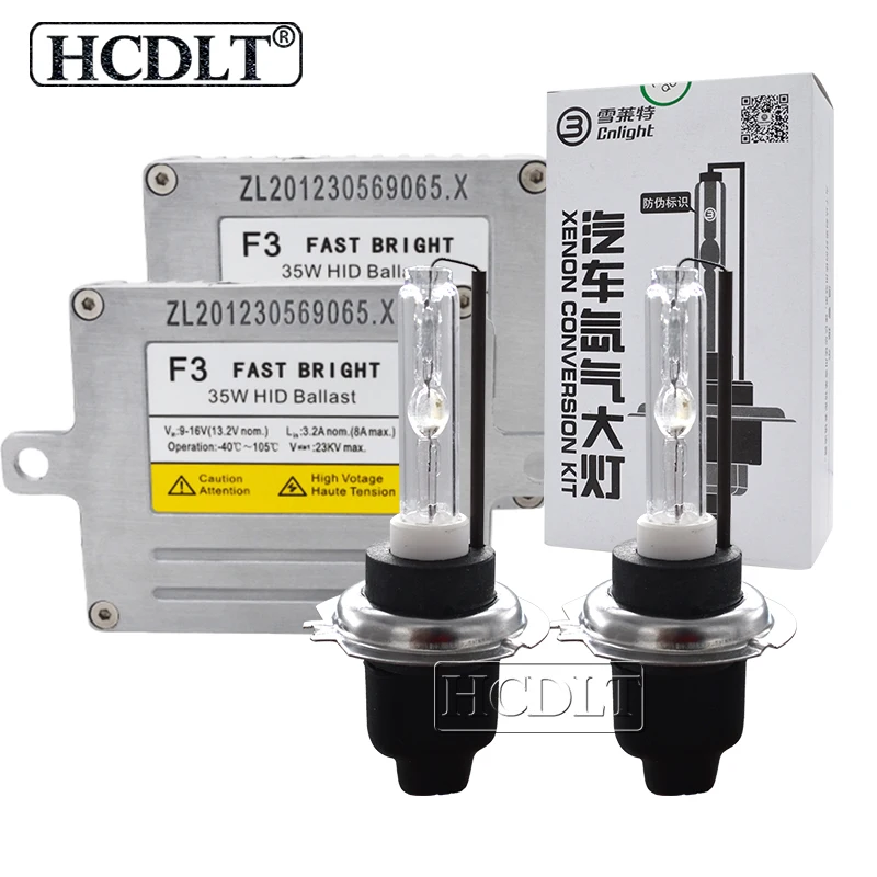 

HCDLT AC 35W F3 Fast Start HID Xenon Conversion Kit DLT F3T Slim Ballast Car Headlight Bulb Cnlight Xenon H1 H3 H7 H11 9005 D2H