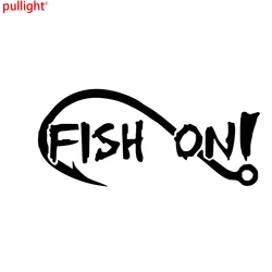 Fishing Enthusiast Hook Fish on Car Stickers for Motorhome RV Motorcycles Laptop Car Styling Waterproof Vinyl Decal