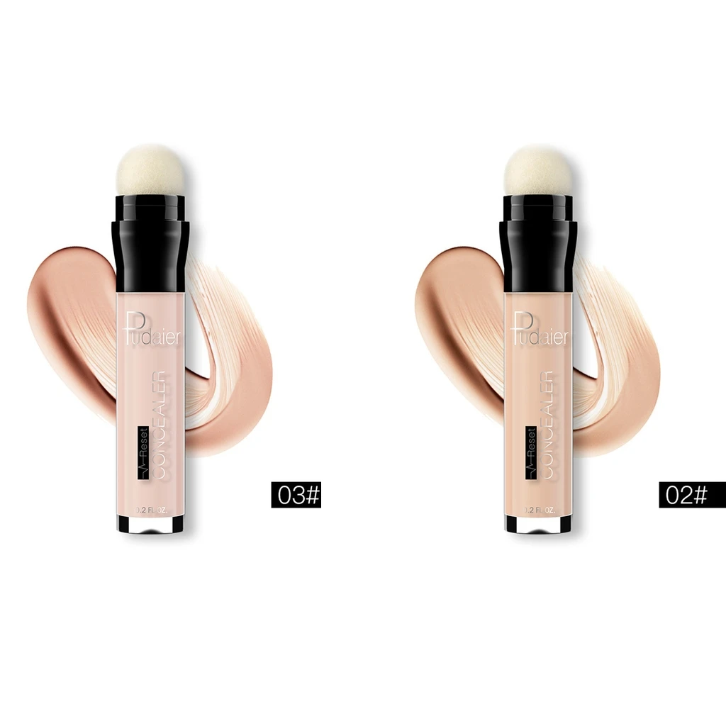 2 Colors Light Concealer Stick Cover Dark Eye Circles Makeup Highlight Pen Liquid Foundation Cream Face Corrector