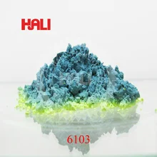 Цветов в цвет термохромный пигмент, горячий чувствительный пигмент, 31C зеленый в желтый, 1 лот = 10 грамм