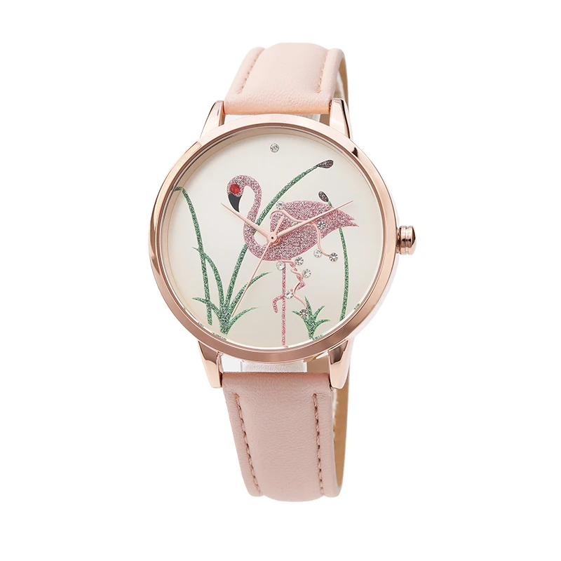 

feminino women watches Stripe Floral Cloth Band Clock Dial Bracelet Quartz Wristwatch erkek kol saati Montre Femme 2018