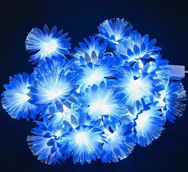 

LED flower string lights room decoration flash girl photo props battery lights Korean style fabric heart string lights