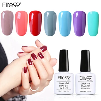 

Elite99 Hot Sale Pure Color Nail Gel Polish Soak-Off UV LED Semi Vernis Permanent Gel Varnishes Lacquer