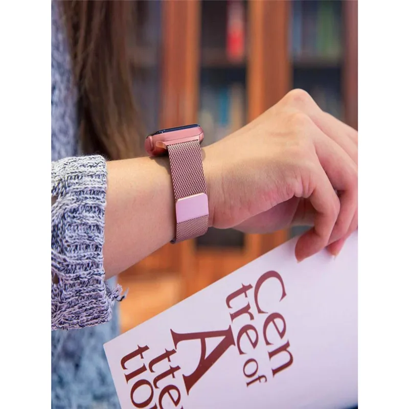 Milanese Loop Strap For Apple watch band 4 44/40mm Stainless Steel Bracelet Accessories belt Wristband For Iwatch 3/2/1 38/42mm Milanese Loop Strap For Apple watch band 4 44/40mm Stainless Steel Bracelet Accessories belt Wristband For Iwatch 3/2/1 38/42mm