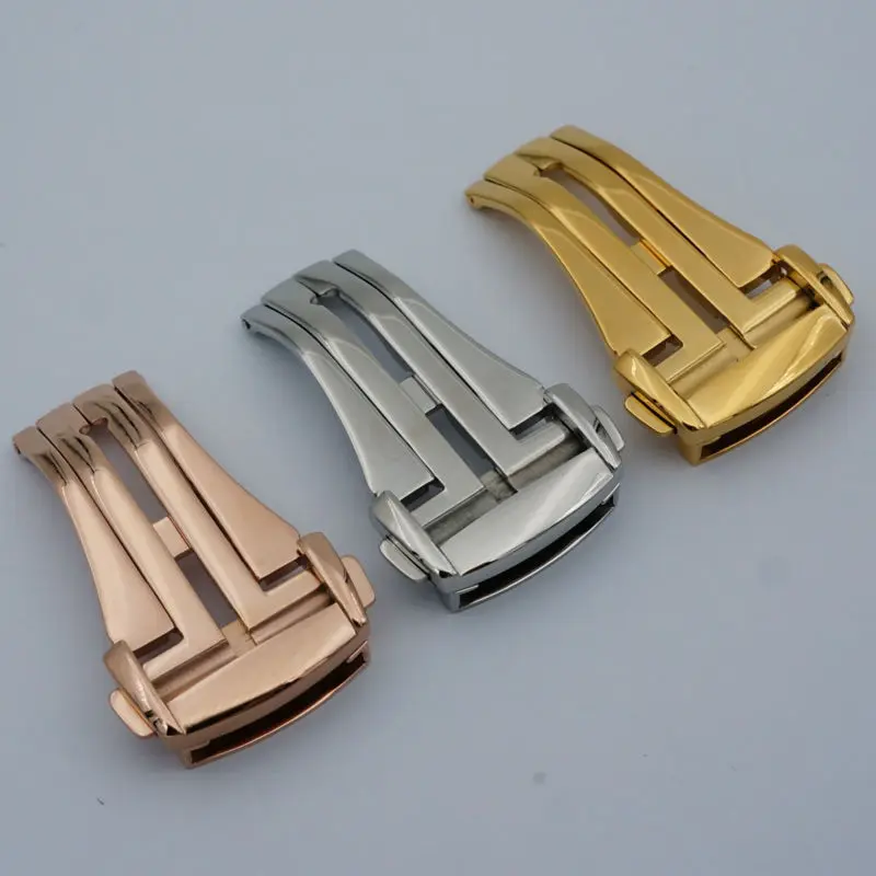 Uhrenverschluss 316L Edelstahl - Faltschließe 16-22mm Für Herren & Damen