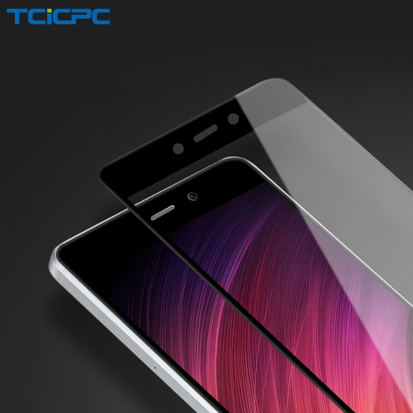 

TCICPC For Xiaomi Redmi 4X 4A Tempered Glass 9H Full Cover Screen Protective Glass For Redmi 4X 4A Redmi4X Screen Protector Film