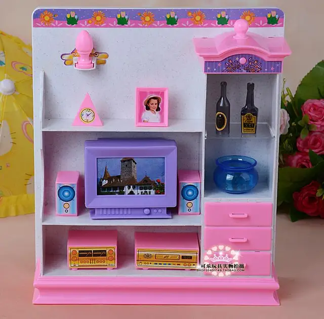Met de woonkamer TV boekenkast 30 cm pop accessoires meisje had een ... Met de woonkamer TV boekenkast 30 cm pop accessoires meisje had een ...