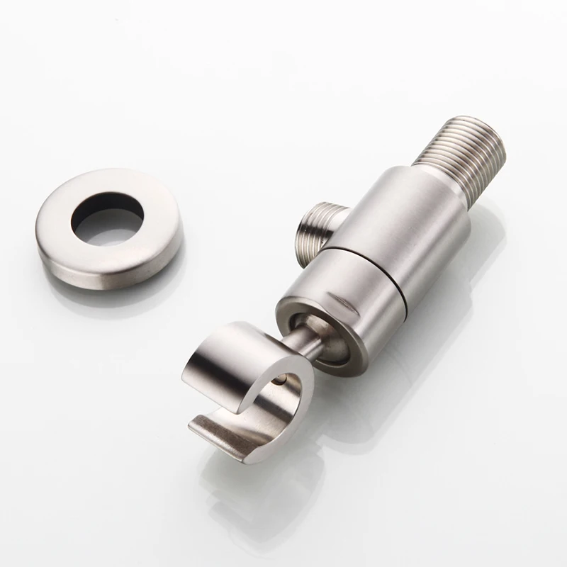 

Shower Mounting Brackets 304 SUS Shower Holder Bathroom Brushed Water Outlet Spout Concealed Shower Plumbing Hose Holders