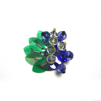 

Wholesale 6pcs 3.5cm rhinestone Applique Patch DIY shoes decoration clothes ornaments accessories free shipping YK47