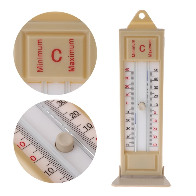 

Max-Min Thermometer Wall Hanging Dial Temperature Gauge Meter -40 to 50C