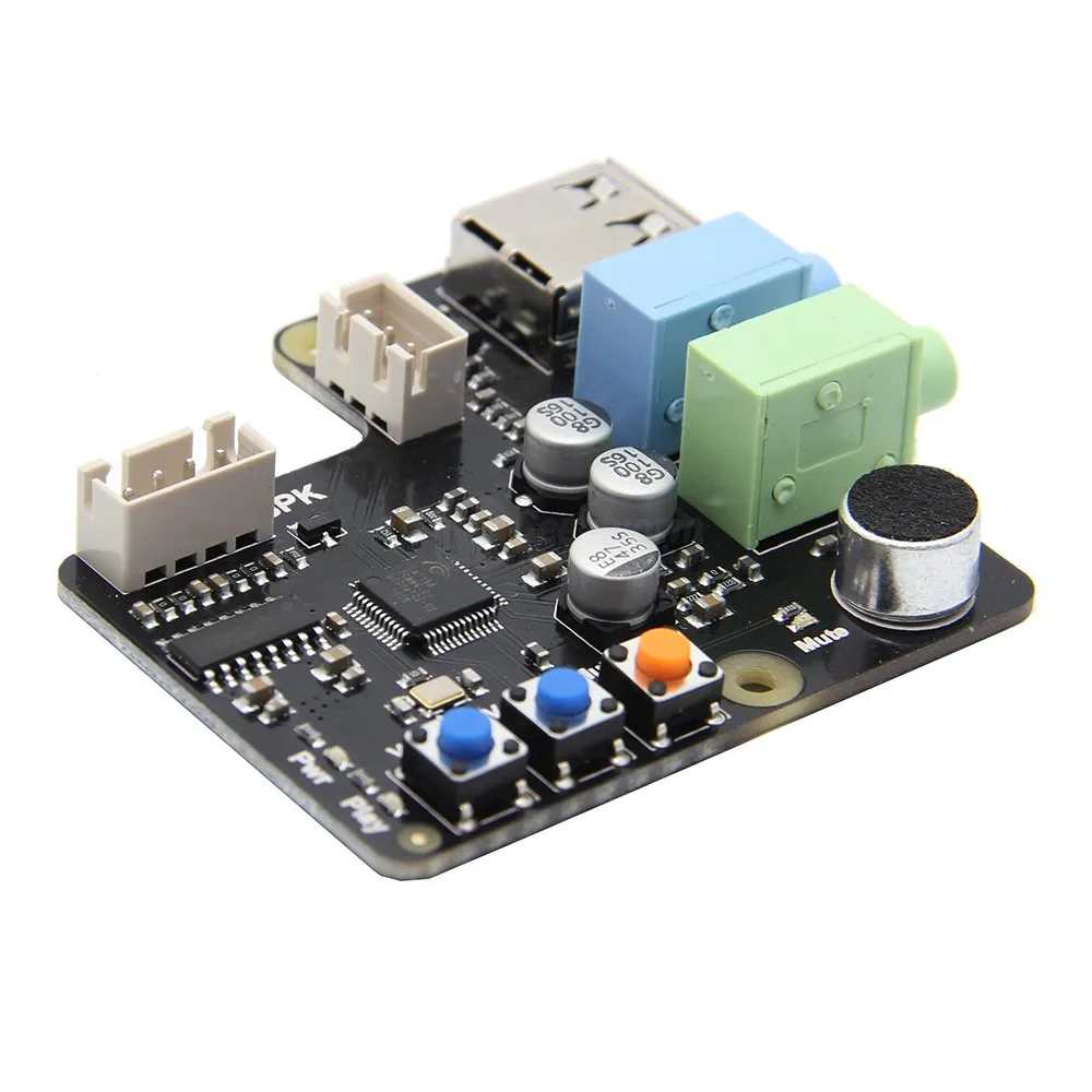 Raspberry Pi X350 микрофонный вход/аудио вход и выход USB аудио карта для ПК/Raspberry 3 Model B +