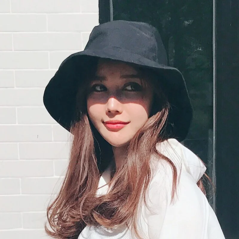 

Women Lady Solid Ruffles Hat Folding Portable Washable Cotton Cap Outdoor Shopping Camping Fishing Caps