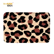 HUGSIDEA 3D леопардовый принт ковры Креативный дизайн домашний коврик у входной двери Нескользящие коврики коврик в ванную комнату кухонный коврик Tapis