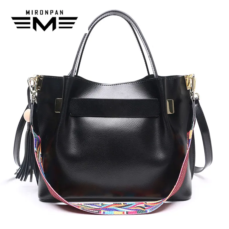 

MIRONPAN Women Genuine Leather Handbag 2018 New Original Female Shopping Party Crossbody Bags Women Fashion Casual Handbag
