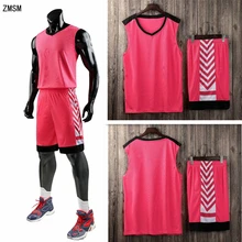 ZMSM, баскетбольные майки для взрослых, комплект, дышащая баскетбольная форма, баскетбольная рубашка с двойным карманом, шорты, спортивная одежда, AL1815